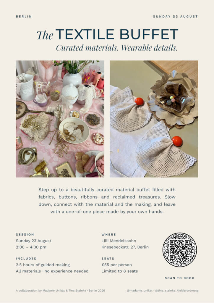 The Textile Buffet Poster August 2026