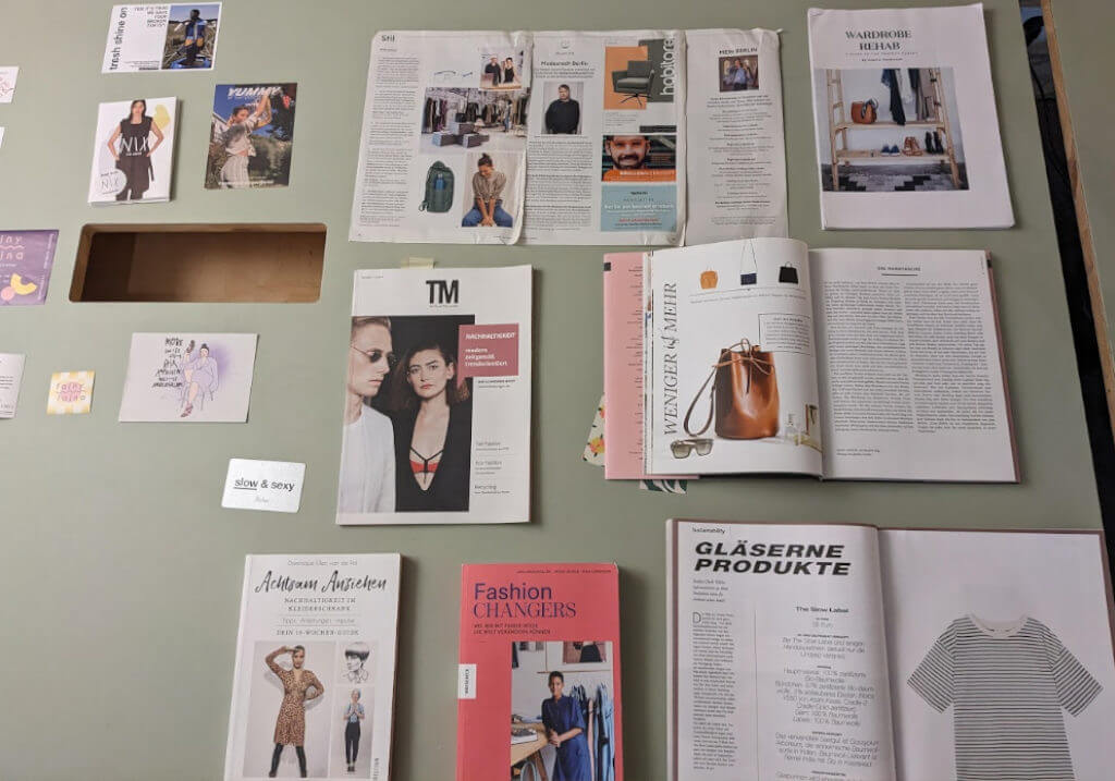 Impact Hub Berlin Sustainable Fashion Workshop: Flyer und Magazine
