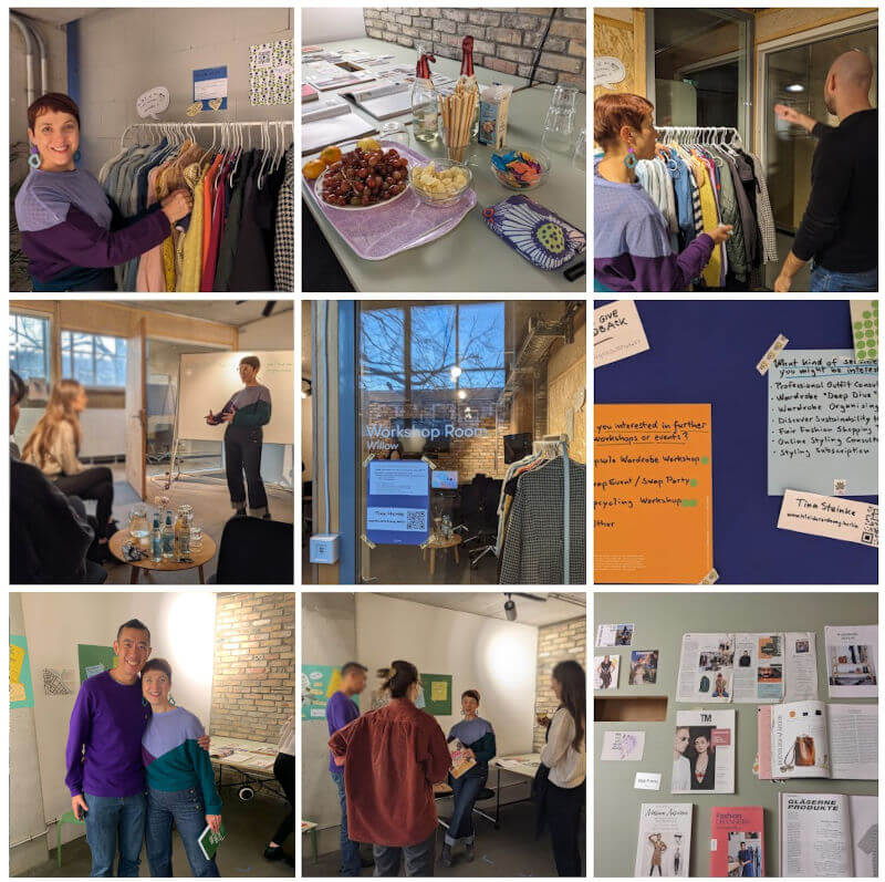 Tina Steinke Sustainable Fashion Workshop Collage